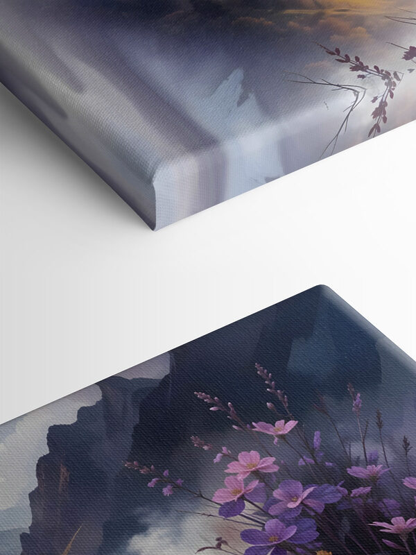 Fleurs violettes sur une montagne Fleurs violettes sur une montagne