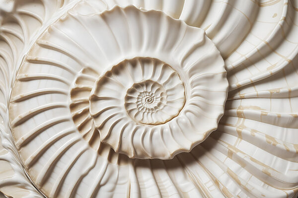 Un élégant motif de coquillage en spirale est magnifiquement mis en valeur. Un élégant motif de coquillage en spirale est magnifiquement mis en valeur.