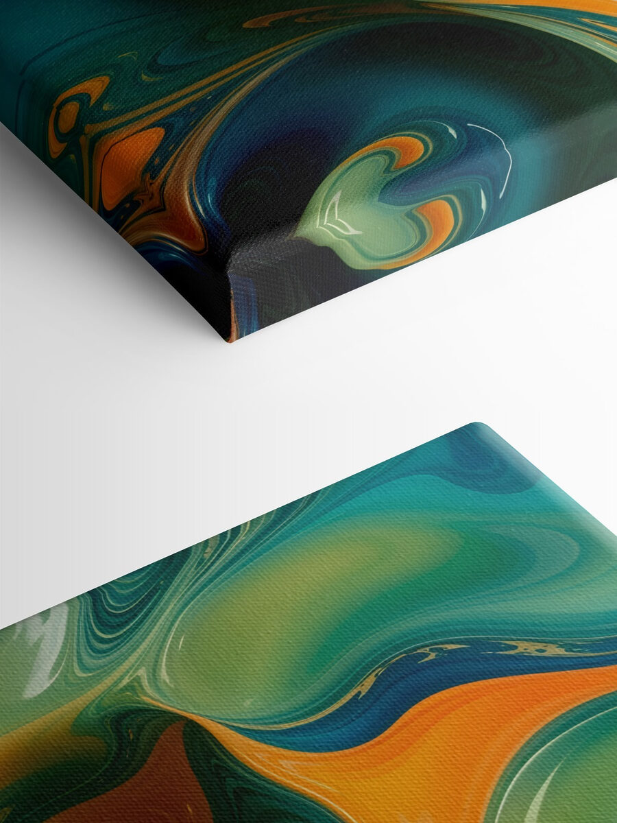 Tourbillons de peinture colorée