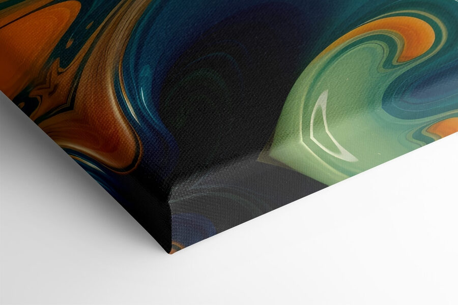 Tourbillons de peinture colorée