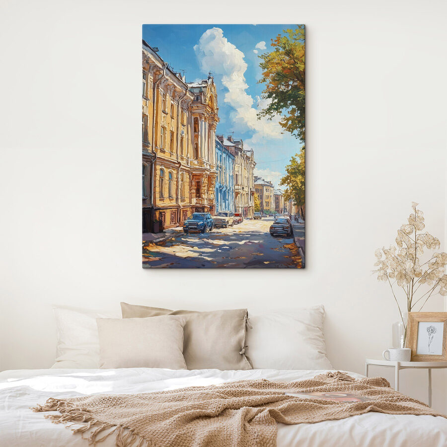 Rue avec voitures garées
