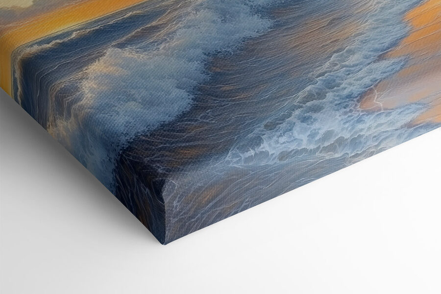 Vagues s'écrasant sur la plage
