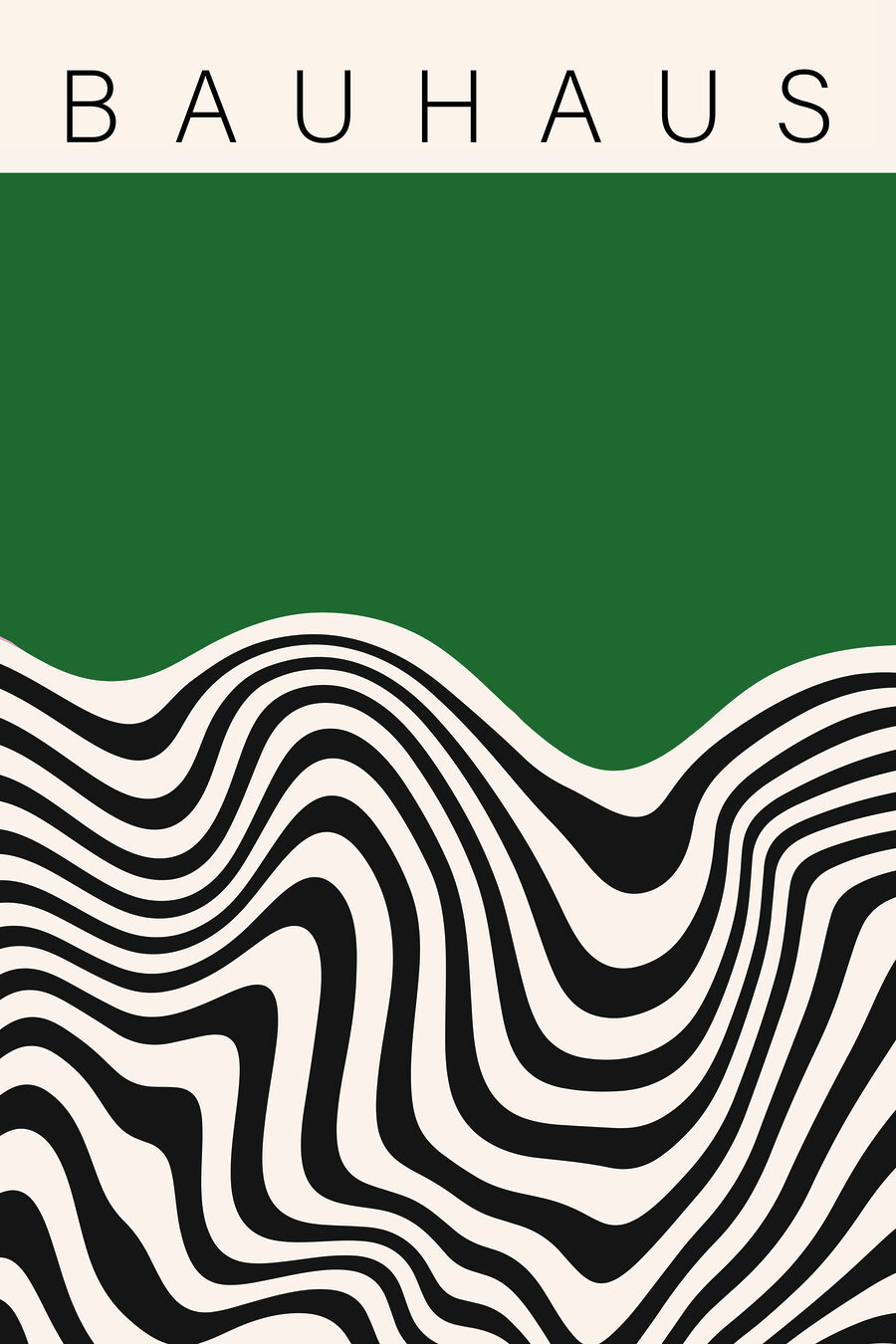Lignes ondulées noires et blanches