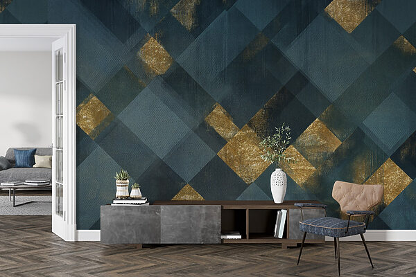 Artistic geometric pattern with contrast Artistic geometric pattern with contrast