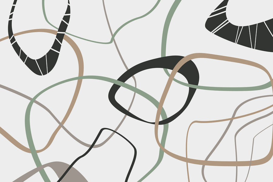 Motif de lignes et de cercles