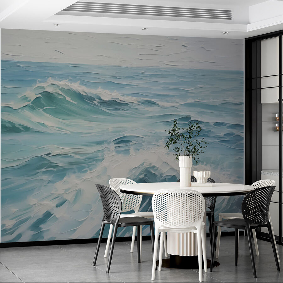 Peinture d'une vague