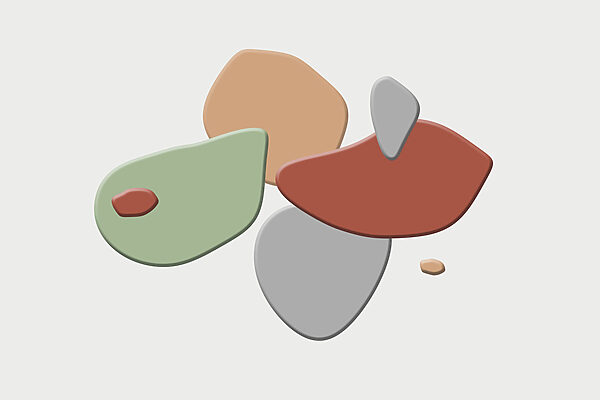 Groupe de formes colorées Groupe de formes colorées