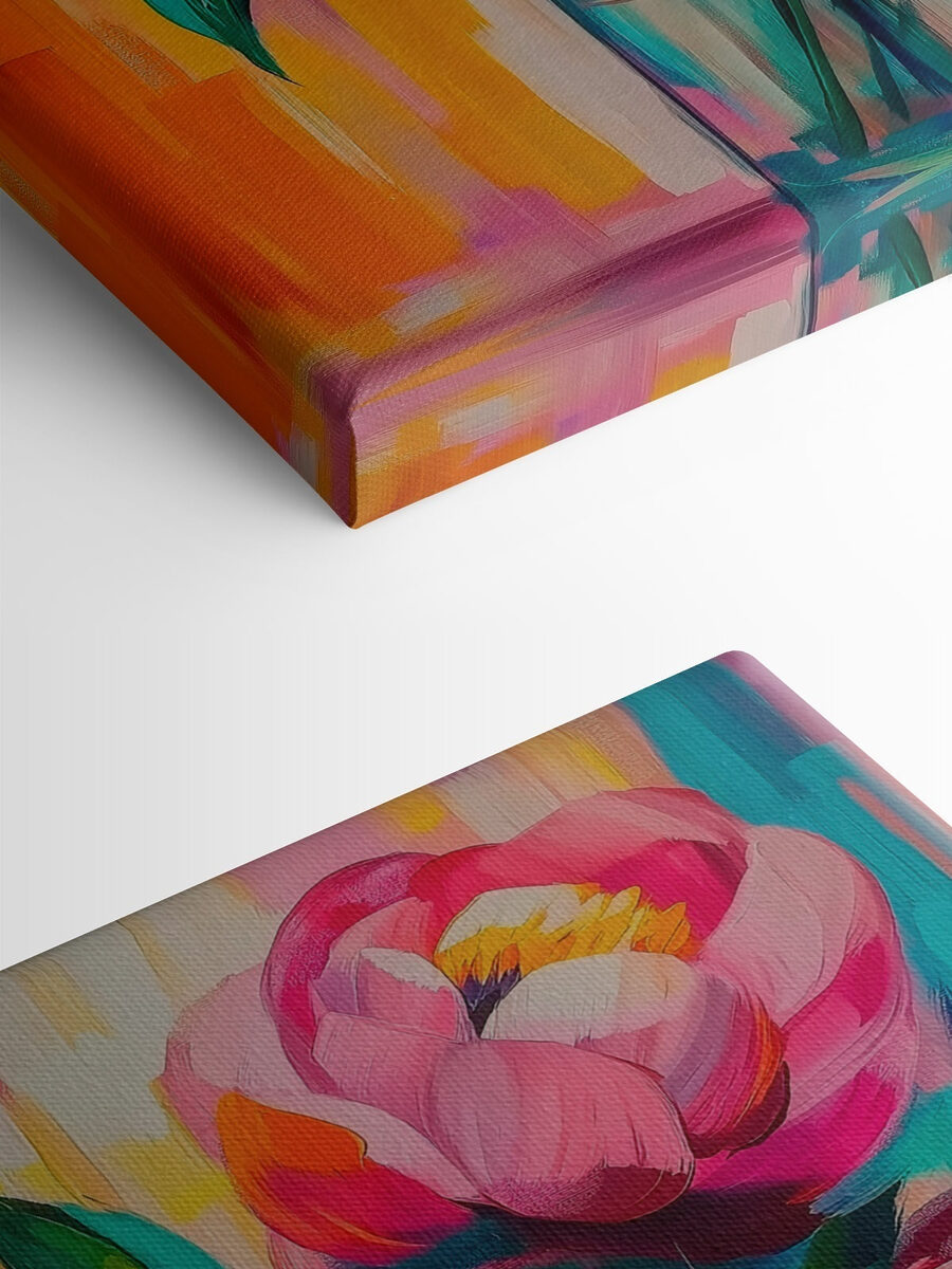 Peinture de fleurs dans un vase Peinture de fleurs dans un vase