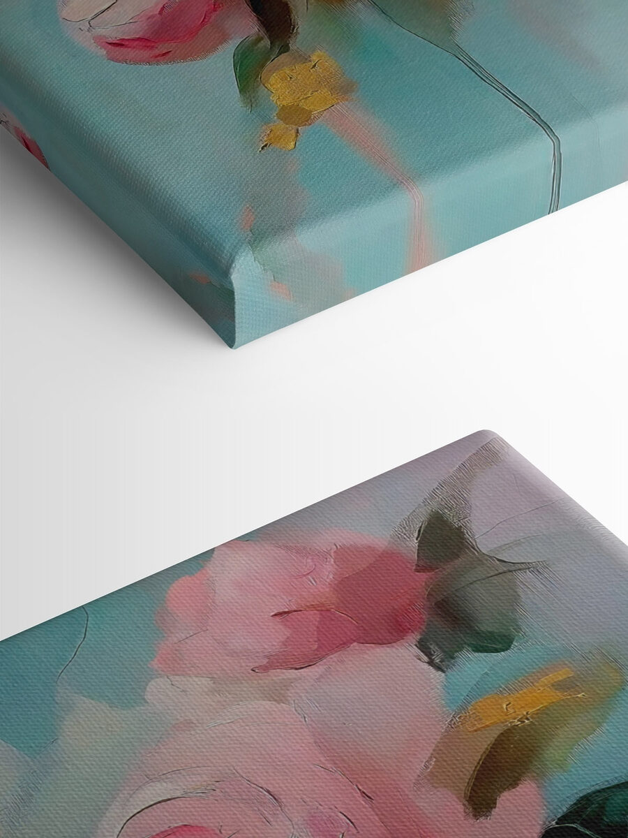 Peinture de fleurs roses