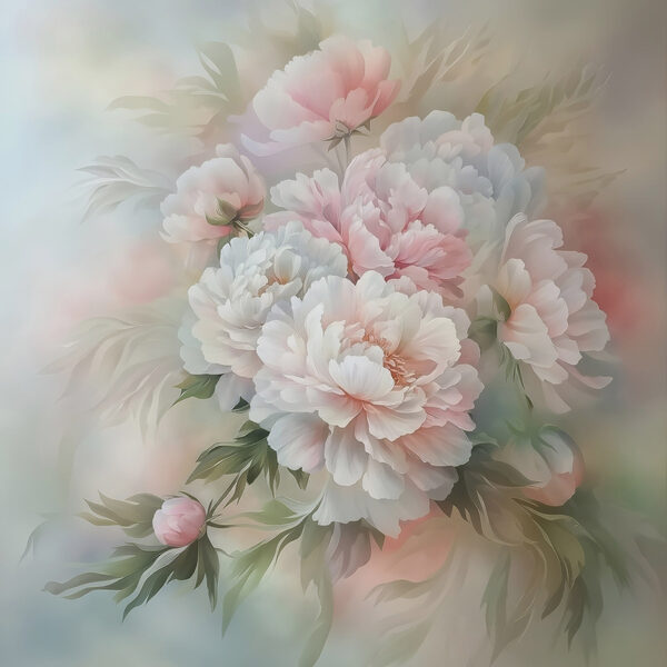 Peinture de fleurs sur fond blanc Peinture de fleurs sur fond blanc