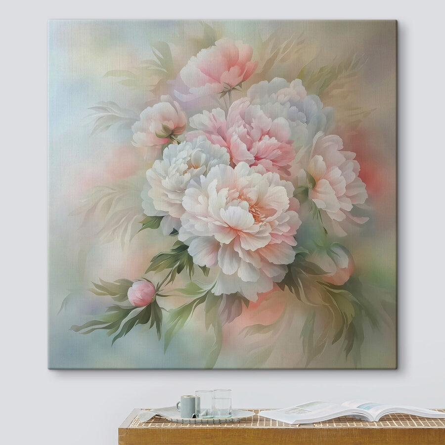 Peinture de fleurs sur fond blanc Peinture de fleurs sur fond blanc