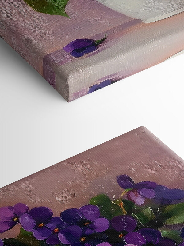 Pot de fleurs violettes Pot de fleurs violettes