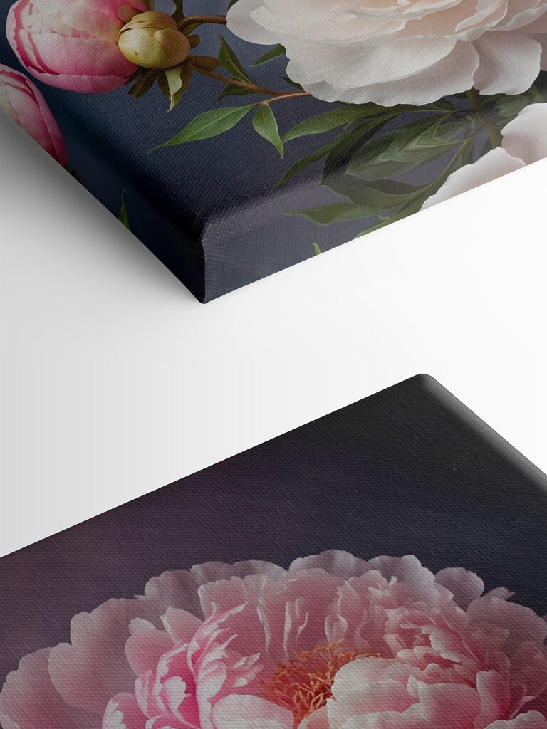 Group of pink and white flowers