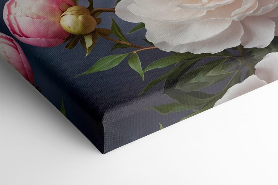 Groupe de fleurs roses et blanches