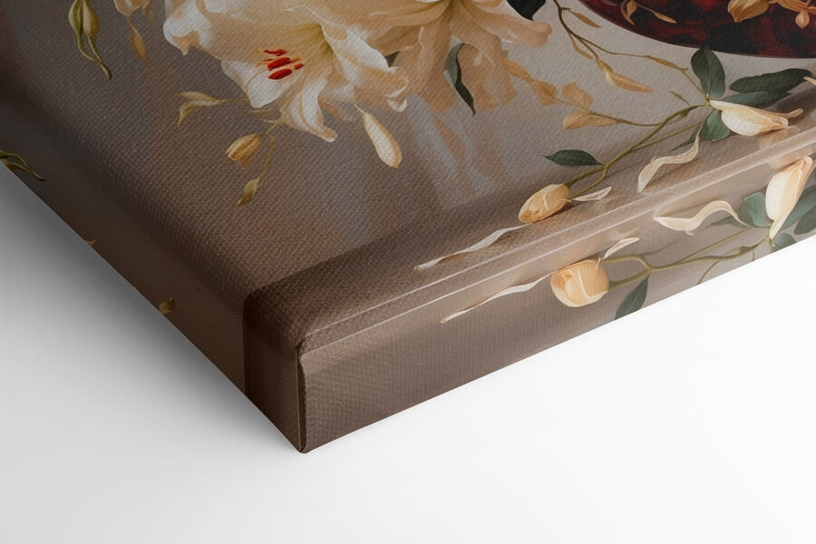 Vase de fleurs blanches