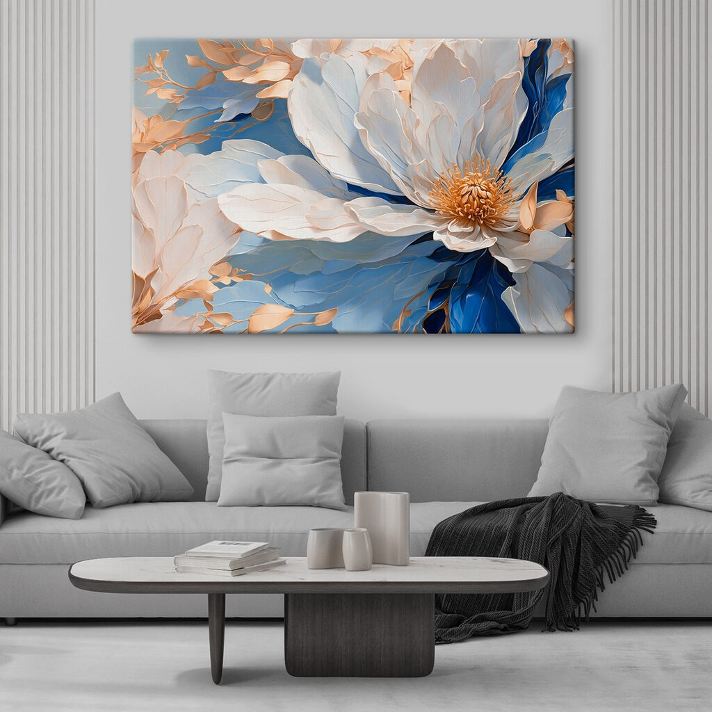 Blossoms in serene pastel hues