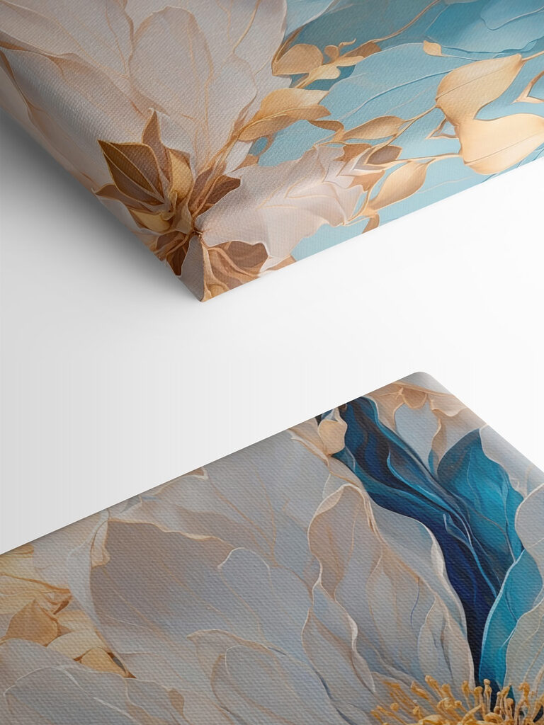 Blossoms in serene pastel hues