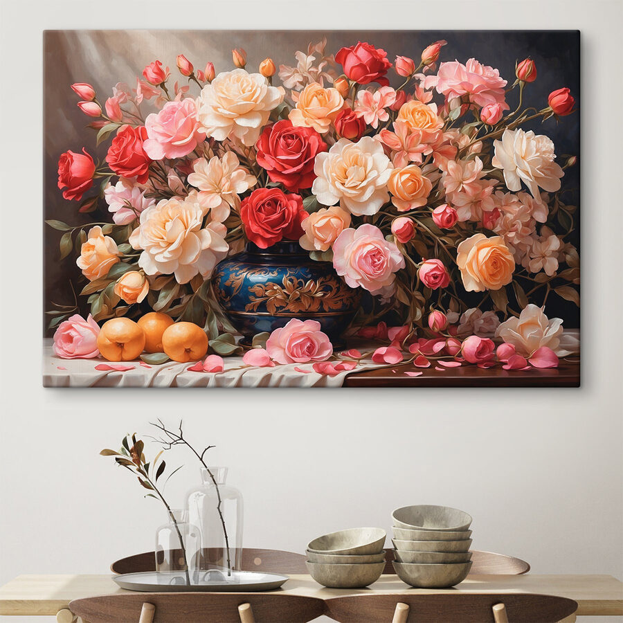 Vase de fleurs et de fruits Vase de fleurs et de fruits
