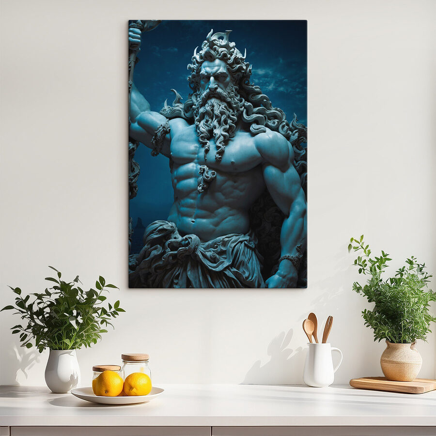 Tableaux Statue d'un homme à la longue barbe