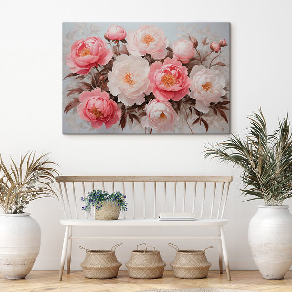 Groupe de fleurs roses et blanches Groupe de fleurs roses et blanches