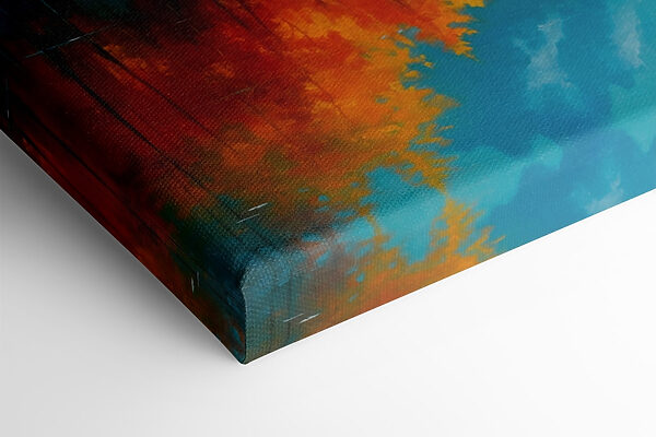 Peinture d'une montagne et d'arbres Peinture d'une montagne et d'arbres
