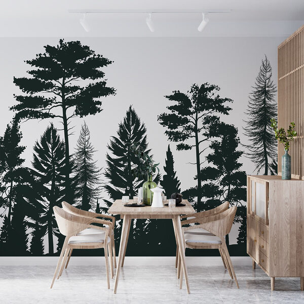 Groupe d'arbres dans une forêt Groupe d'arbres dans une forêt