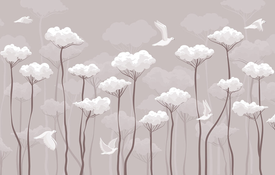 Oiseaux volant dans le ciel