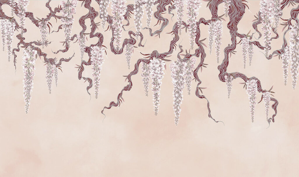 Peinture d'un arbre avec des fleurs Peinture d'un arbre avec des fleurs