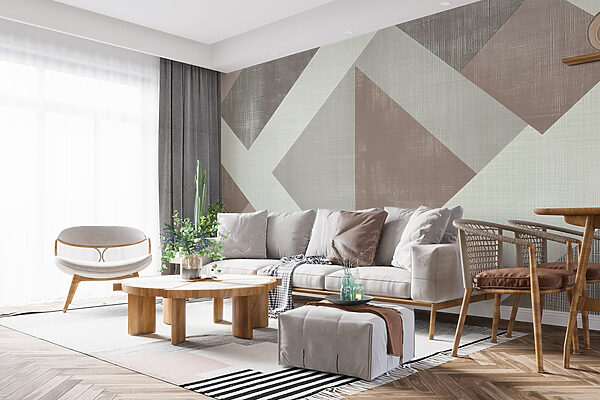 Abstract geometric design in muted tones Abstract geometric design in muted tones