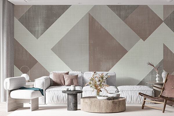 Abstract geometric design in muted tones Abstract geometric design in muted tones