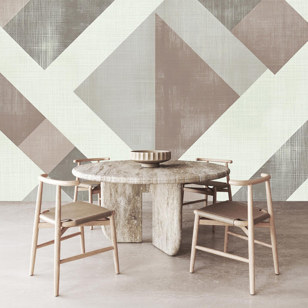 Abstract geometric design in muted tones Abstract geometric design in muted tones