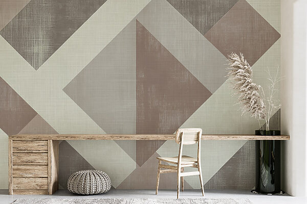 Abstract geometric design in muted tones Abstract geometric design in muted tones