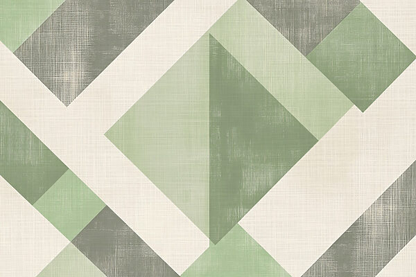 Motif géométrique vert et blanc Motif géométrique vert et blanc