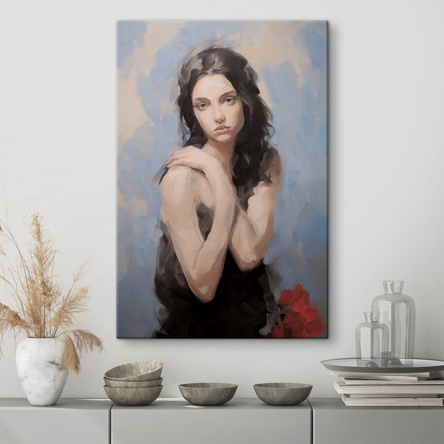 Peinture d'une femme