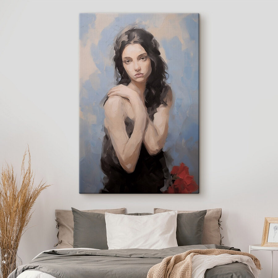 Peinture d'une femme