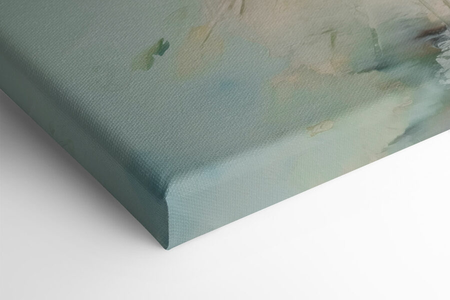 Peinture de fleurs sur toile