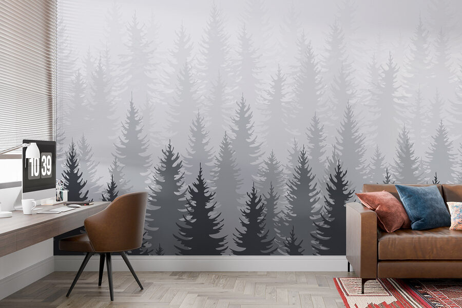 Groupe d'arbres dans une forêt