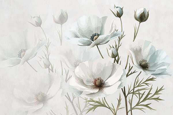 Groupe de fleurs blanches Groupe de fleurs blanches