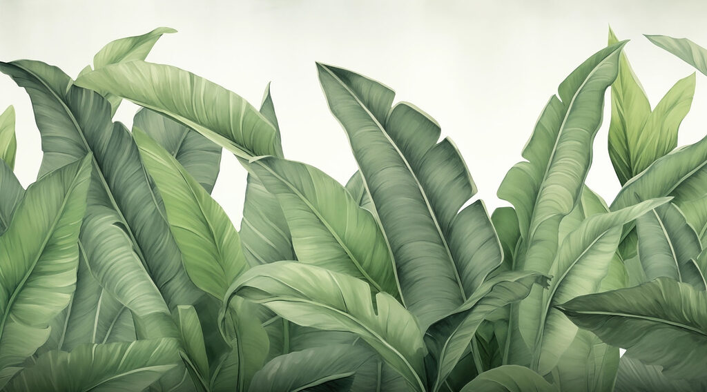Groupe de feuilles vertes Groupe de feuilles vertes
