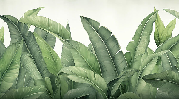 Groupe de feuilles vertes Groupe de feuilles vertes