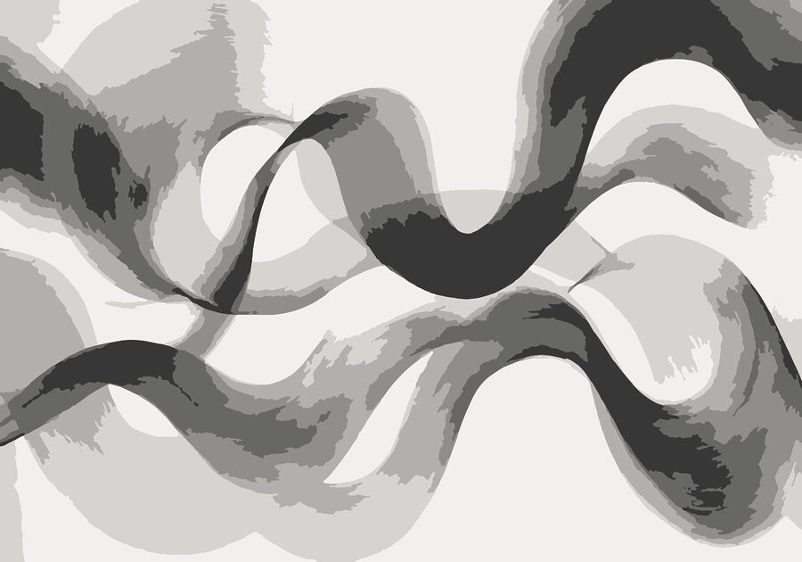 Lignes tourbillonnantes grises et blanches Lignes tourbillonnantes grises et blanches