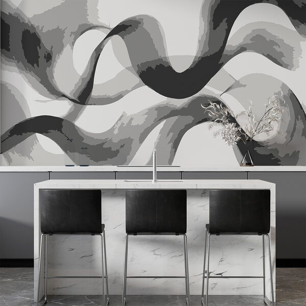 Lignes tourbillonnantes grises et blanches Lignes tourbillonnantes grises et blanches