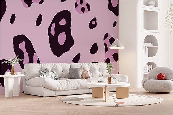 Motif tacheté violet et noir Motif tacheté violet et noir