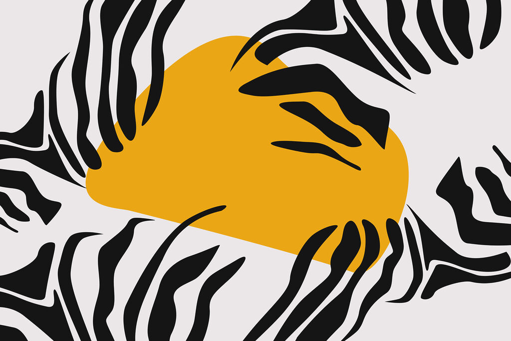 Motif rayé jaune et noir Motif rayé jaune et noir