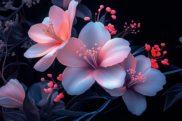 Des fleurs délicates aux teintes douces Des fleurs délicates aux teintes douces