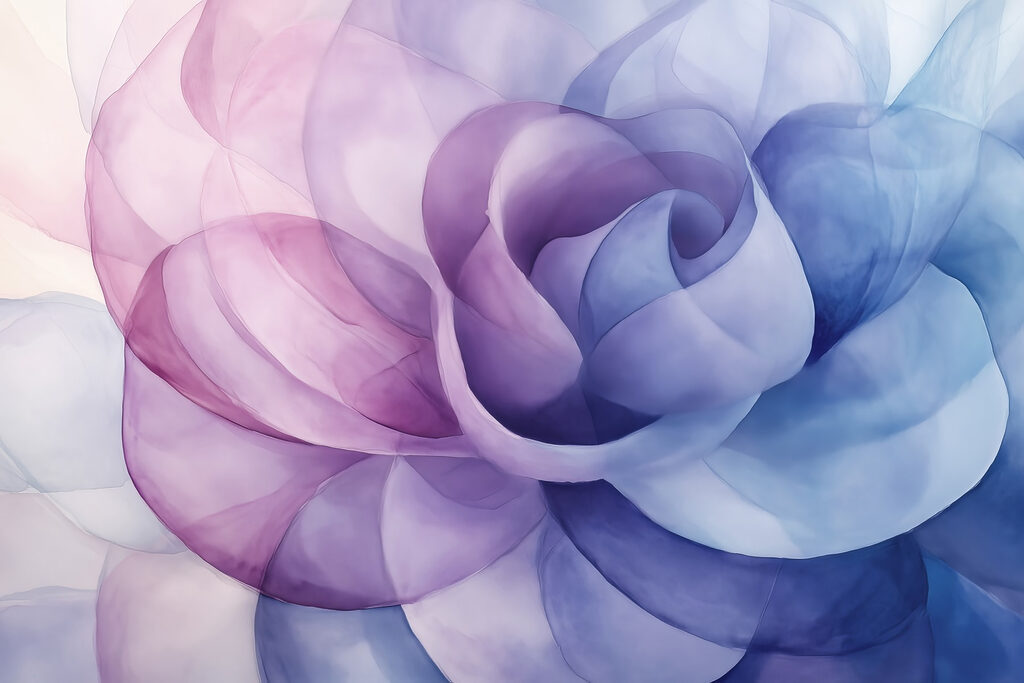 Delicate petals in soft hues