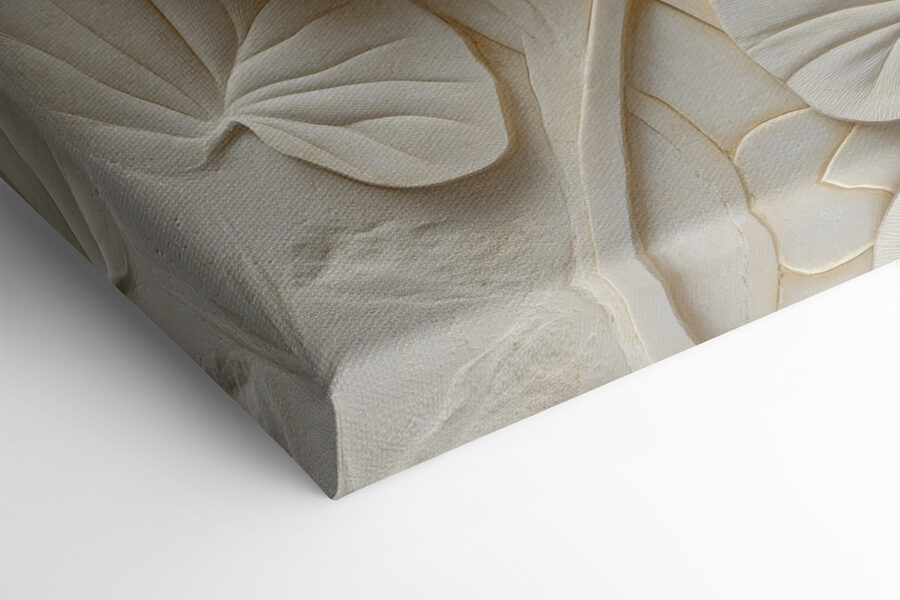 Feuilles texturées dans des tons doux