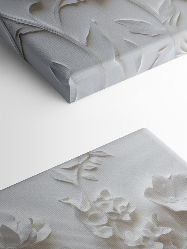Mur blanc avec fleurs Mur blanc avec fleurs