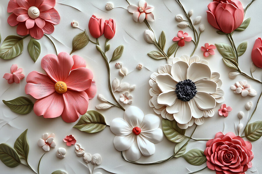 Fleurs éclatantes dans un arrangement délicat