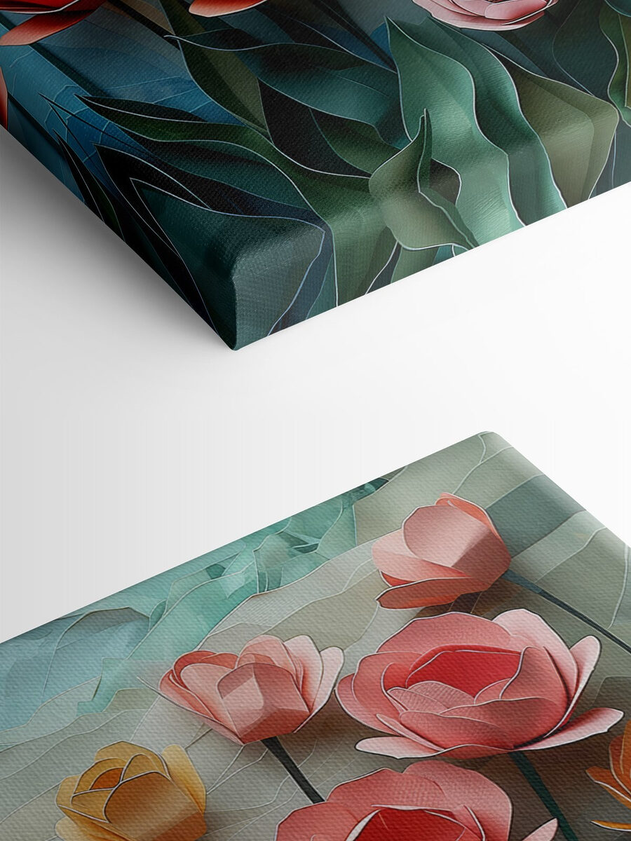 Groupe de fleurs en papier